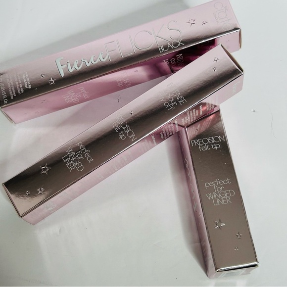 (3) Ciate Fierce Flicks Precision Felt Tip Liquid Eyeliner BLACK .05oz - Picture 3 of 8